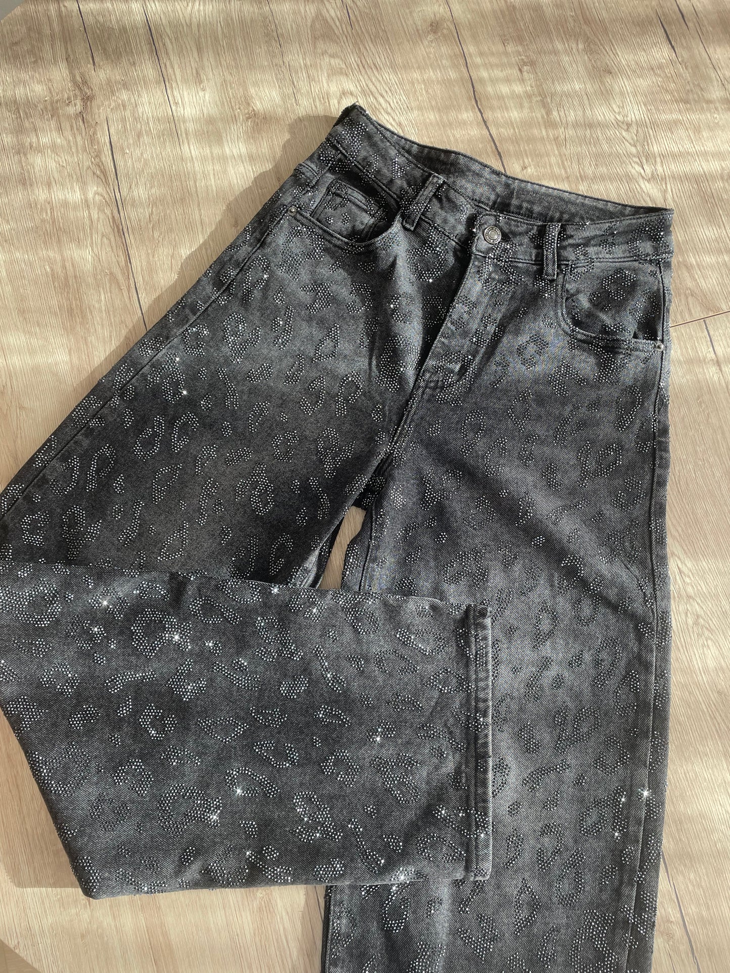 JEANS GLITTER LEO