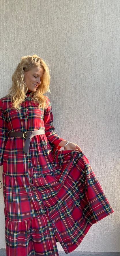 ABITO LUNGO TARTAN