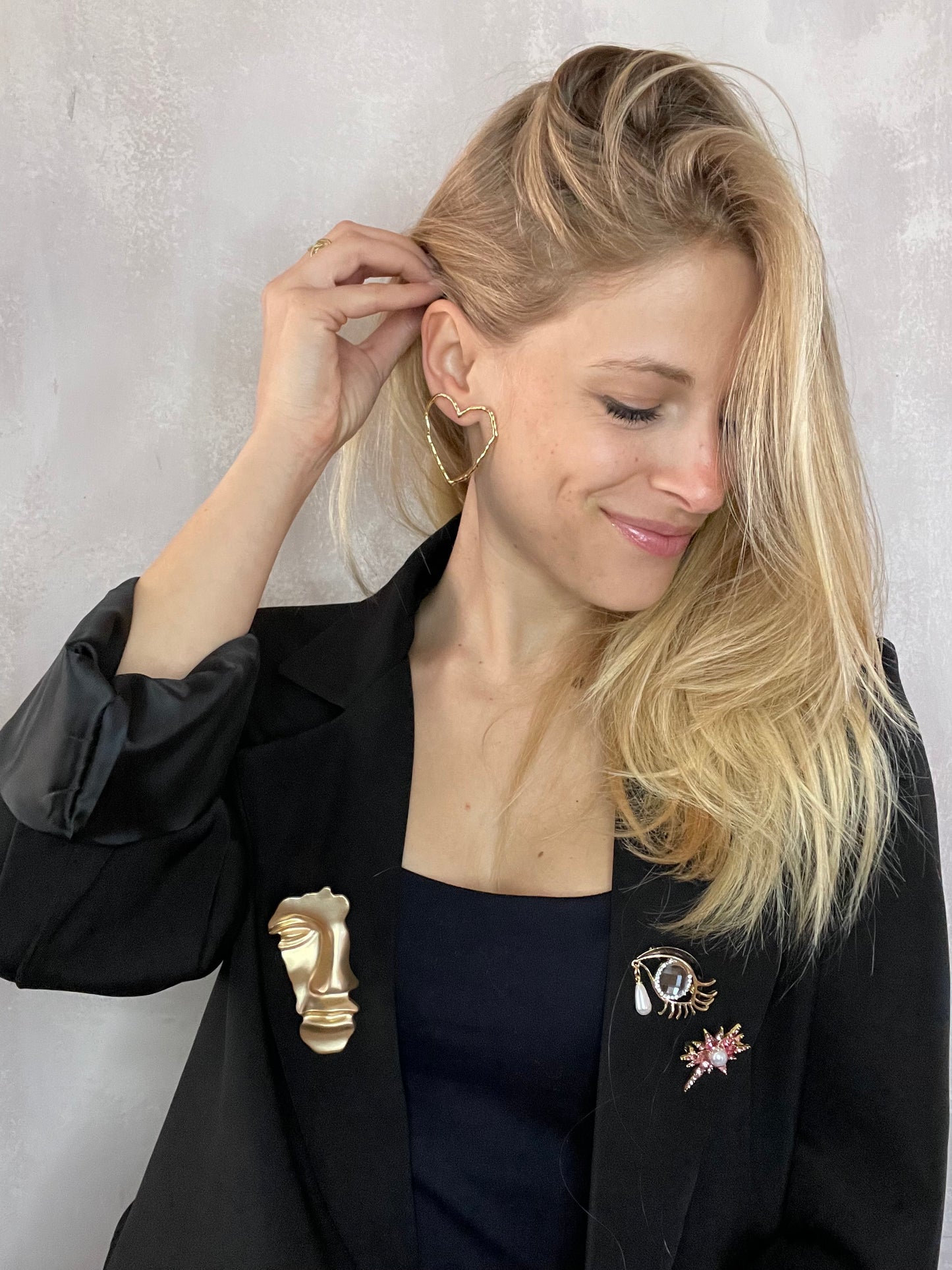 ORECCHINI CUORE ORO